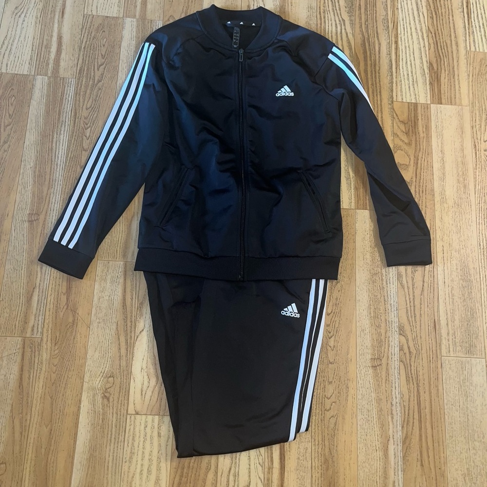 Adidas Women's Track Suit (Jacket & Pant) - Size L
